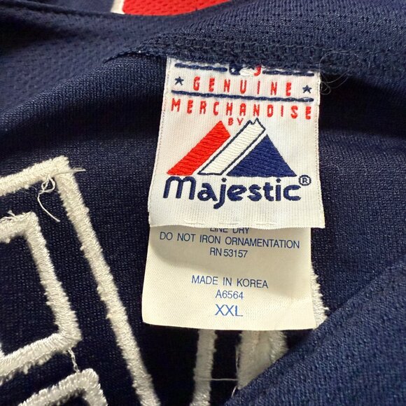 Majestic Genuine Boston Red Sox Nomar Garciaparra #5 Jersey XXL Navy  Mens - Picture 3 of 6